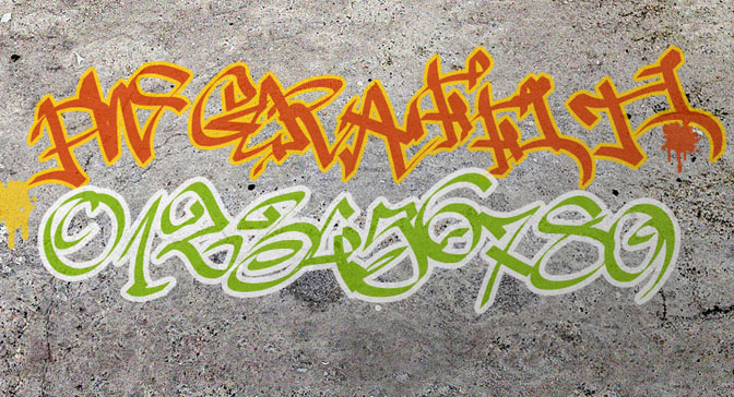 Free Grafitti Fonts PW Graffiti