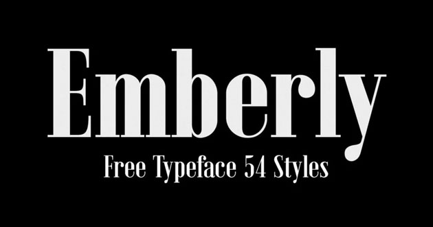 Best Display Fonts Emberly