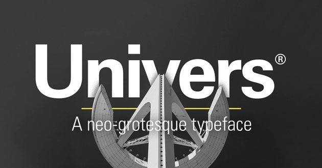 Best Display Fonts Univers